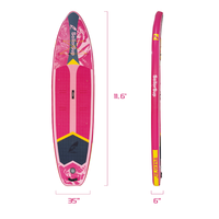 Nouvelle planche de SUP gonflable rose, design tendance, polyvalente, pour débutants, planche de surf portable, ensemble complet
