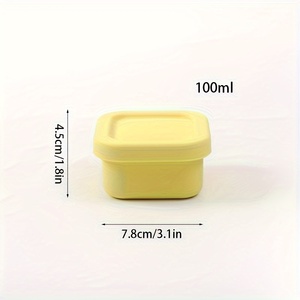 Silicone 100ml Bento <strong>Box</strong> for Kids Microwave Dishwasher <strong>Freezer</strong> Oven Safe Lunch Snack Sandwich Food <strong>Container</strong> with Lid - Product Image 4