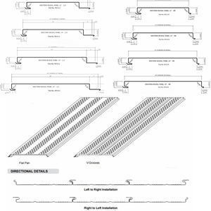 Mỹ phổ biến màu tráng thép kim loại đứng đường may <span class=keywords><strong>soffit</strong></span> bảng điều khiển máy Ốp - Product Image 2