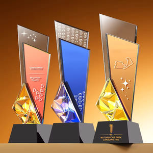 Trofeo HBL Creative de Cristal K9 Grabado con Iluminación Arcoíris, Modelo Champion <span class=keywords><strong>Icepeak</strong></span>, para Recuerdo Empresarial - Product Image 3