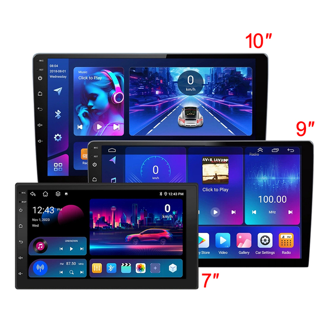 LEHX 5G WIFI 2din 7/9/10 inch 3326 Android  Car Radio  CarPlay gps for Toyota VW Hyundai Kia Honda LADA FIAT Jeep Car DVD Player