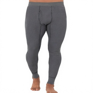 OEM Men's Autumn and <b>Winter</b> Cross High Waist Sports <b>Tight</b> Ankle-Length Nylon Spandex Warm Fitness Leggings for Running Marathon - Product Image 1