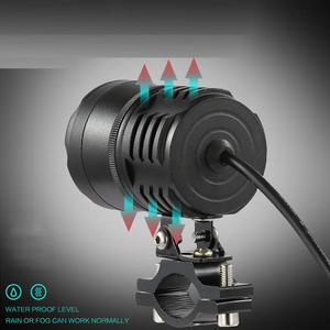 Mới nhất 2pcs xe máy thuyền tại chỗ lái xe đèn pha xe máy sương mù đầu ánh sáng đèn với chuyển đổi 80W 6000lm 6500K T6 - Product Image 2