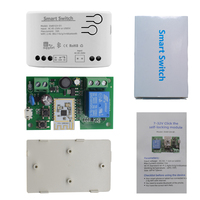 Module d'interrupteur intelligent Wifi Alexa, application Ewelink, télécommande, AC DC 7-32V, relais à enclenchement progressif et autobloquant pour Google Home