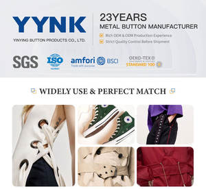 סיטונאי באיכות גבוהה אישית בצורת לב עפעפיים בגדים נעליים תיק אתחול אביזרים פליז עפעפיים עם gromet עבור תג - Product Image 6