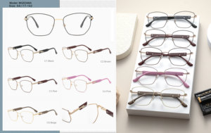 Monture de lunettes polygonale en métal or-noir raffiné avec détails exquis pour un usage quotidien haut de gamme et un style de bureau luxueux - Product Image 6