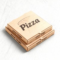 Caja de Papel Rectangular para Alimentos al por Mayor con MOQ Bajo, Caja de Embalaje para Pizza de 6 Pulgadas, 12 Pulgadas y 24 Pulgadas para Comida Rápida