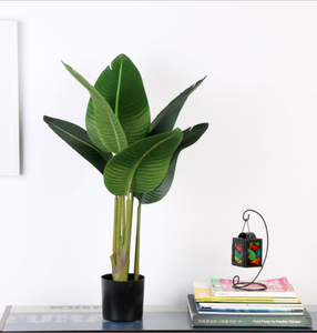 <span class=keywords><strong>Faux</strong></span> bonsaï plantes tropicales <span class=keywords><strong>bananier</strong></span> banane feuille pour la décoration de bureau - Product Image 4