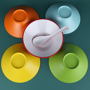 Grade A8 Mélamine Double Couleur Bambou Chapeau Bol Nouilles Boutique Spécial <span class=keywords><strong>Lamian</strong></span> Nouilles Bol Vaisselle Commerciale - Product Image 5