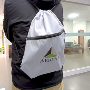 Vente en gros de sacs à cordon en polyester avec logo personnalisé pour shopping sac de sport sac à dos à cordon - Product Image 2