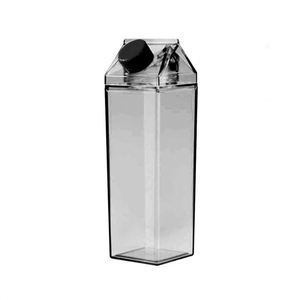 Wholesales Large Capacity <b>Empty</b> 500Ml 1000Ml Square Milk <b>Box</b> Plastic Cup Juice Milk Bottle - Product Image 1