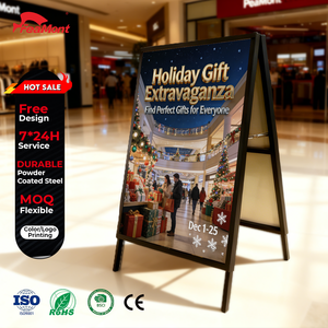 ขาตั้งโปสเตอร์เหล็ก FEAMONT ทนทาน สำหรับงานนิทรรศการ งานแสดงสินค้า ร้านค้าปลีก พร้อมระบบป้องกันการล้ม และถอดประกอบได้อย่างรวดเร็ว - Product Image 1