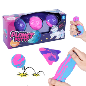 Venta al por mayor Planet Boron Free 3 en 1 Air Dry Bouncing Putty Diy Toys para niños - Product Image 1