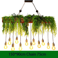 Décoration de lustre en fleurs artificielles et plantes vertes pour plafond, ameublement doux dans les restaurants, bars, magasins