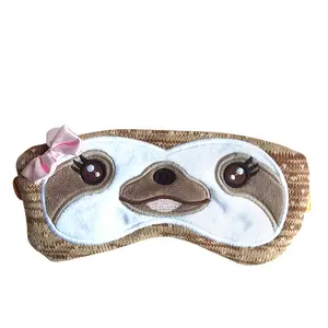 Dễ thương động vật ngủ mặt nạ mềm sang trọng bịt mắt dễ thương con lười eyemask cho trẻ em thanh thiếu niên cô gái ngủ Mặt nạ mắt