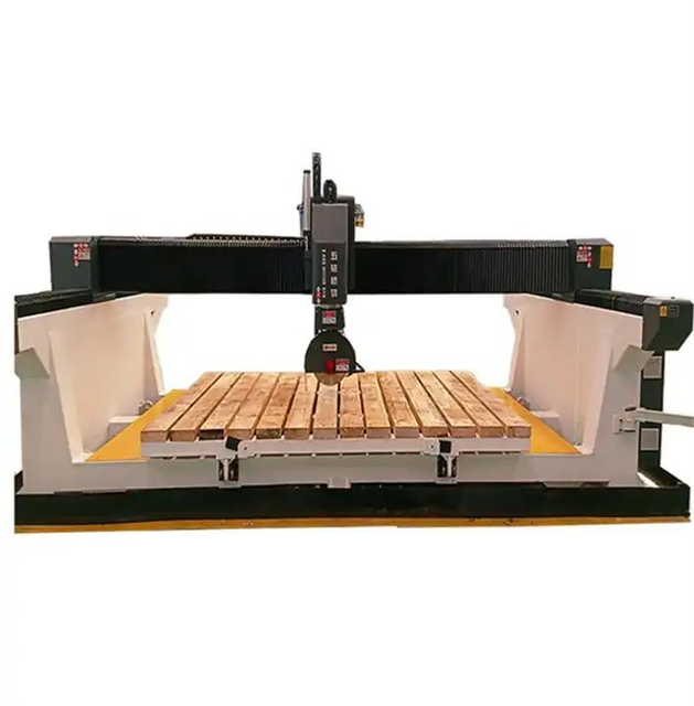 Kitchen Countertop Making 5 Axis CNC Bridge Saw Machine for Marble Stone Carving Stone Cutting Machine