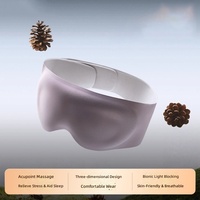 Masque de sommeil 3D en mousse à mémoire de forme avec soulagement de la pression activé par la gravité, protège les yeux, aide au repos pour les nuits et les siestes du jour