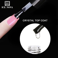 Fabricant professionnel 2026, vente en gros de top coat cristal, gel UV pour ongles, base ICE NOVA, nouveau produit