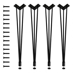 Patas Modernas de Acero Tipo Horquilla para Mesa de Comedor, Mesa de Centro, Sofá, Mueble - Patas Duraderas para Muebles de Exterior y Dormitorio - Product Image 2