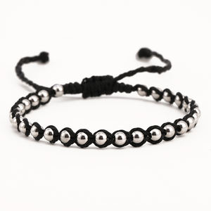 קיץ גולש בעבודת יד בוהמיאן יוניסקס קלוע צמיד ידידות צמיד חדש מצופה כסף ערימה צמיד חרוזים מעורבב צבעים מעורבים - Product Image 1