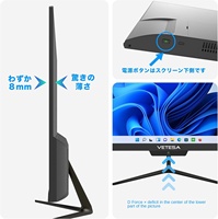 Papan ketik LED, 21.5 inci Full HD LCD semua dalam satu Laptop VETESA Intel Celeron N4020 Win 11 MS Office 2019 USB 3.0 WIFI