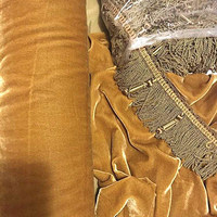 Tissu en velours de soie de style uni, tissu pour rideau
