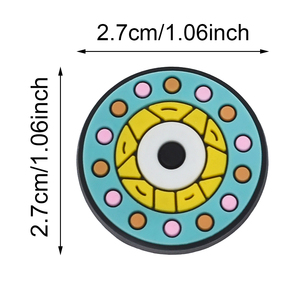 Vente en gros de breloques pour chaussures œil du diable breloques de créateurs en vrac vente en gros de décorations populaires pour chaussures œil du diable en pvc souple dessin animé - Product Image 5