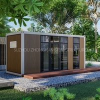Casa Contenedor Modular Prefabricada Moderna y Económica, Panel Sándwich Transpirable de EPS/Lana de Roca, Marca SS