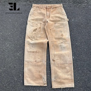 LARSUR <span class=keywords><strong>Pantalon</strong></span> de menuisier en toile de canard lourd <span class=keywords><strong>double</strong></span> aux genoux <span class=keywords><strong>Pantalon</strong></span> tactique de skate <span class=keywords><strong>Pantalon</strong></span> de travail personnalisé en denim d'usine <span class=keywords><strong>Pantalon</strong></span> cargo en sergé - Product Image 1