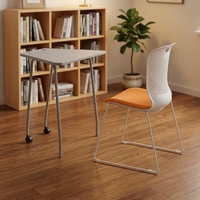 Ensemble table et chaises scolaires modernes et durables en métal - Table de formation de qualité hospitalière