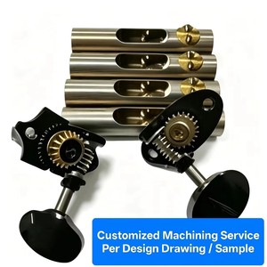 Pièces de guitare usinées avec précision par CNC - Ponts, mécaniques et boutons personnalisés en aluminium et laiton - Matériel pour instruments de musique OEM/ODM - Product Image 2