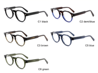 Monturas de Gafas Vintage con Filtro de Luz Azul, Gafas de Lujo para Mujer, Monturas de Acetato para Hombre, Moda 2026