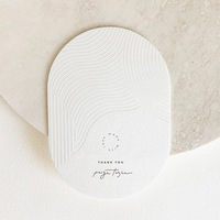Tarjeta de Felicitación de Lujo con Logotipo Personalizado, Tarjeta de Agradecimiento con Relieve, Impresión en Papel de Arte, Tarjeta de Visita