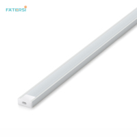 Éclairage LED encastré pour armoire, profilé en aluminium LED pour éclairage de cuisine et de placard, basse tension DC12V