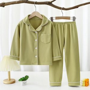 Pyjamas en <span class=keywords><strong>velours</strong></span> allemand Pyjamas pour enfants pour garçons et filles Nouveauté Automne et hiver Ensemble deux pièces à manches longues pour garçons - Product Image 6