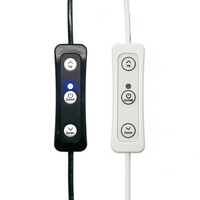 Interrupteur de contrôle de température à trois vitesses avec réglage de la luminosité LED et minuterie marche/arrêt