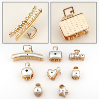 Pinces à cheveux rectangulaires étoile coeur chanson Jin métal pinces à cheveux avec couvertures bricolage pinces à cheveux pour femmes filles enfants pour les occasions de fête