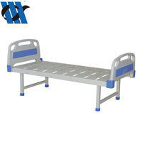 Lit pliant pas cher YC-T0611L, lit d'hôpital manuel avec matelas, lit pliant en métal