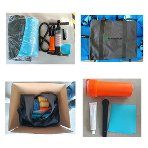 Funworldsport <span class=keywords><strong>Drop</strong></span> Stitch Escaliers de bateau légers gonflables pour chiens d'eau - Product Image 6