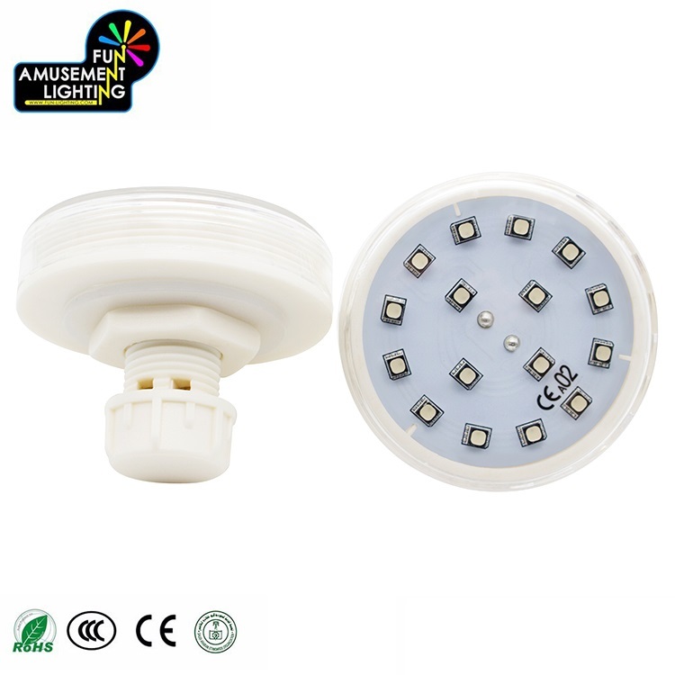No.1-No 16 E14 3535 SMD RVB Fonctionnement Automatique 60 MM AC 24 V Préprogrammés IP65 D'attractions LED Lampe