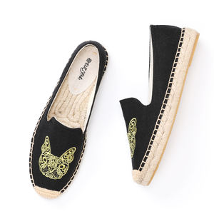 Alpargatas de Lona de Alta Calidad, Cómodas, con Suela Gruesa, Sandalias de Moda Sin Cordones, Zapatos Planos Casuales con Material Superior Elegante - Product Image 4