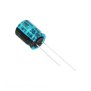 Condensateur traversant original CAP ALUM 100UF 20% 50V RADIAL TH 50RX30100M10X12.5 100 uF - Product Image 1