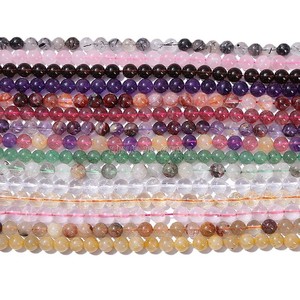 Perles de cristal rondes naturelles blanches Jingde, bracelet en cristal pour cheveux, accessoires de bijoux DIY en vrac - Product Image 5
