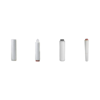 Filtre plissé absolu en PP de haute qualité différent 0.2 microns pour la filtration du vin cartouche de sédiments filtre à ailettes de qualité alimentaire