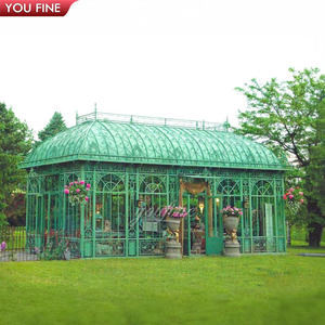 Victoriaanse stijl ijzeren kas tuinpaviljoen tuinhuisjes glazen trouwglazen huis - Product Image 2