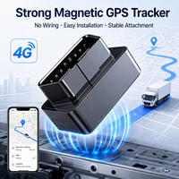 Rastreador GPS para Vehículos con Batería de Larga Duración, Montaje Magnético Inalámbrico, Sin Necesidad de Cableado, Alarma de Movimiento, Ubicación en Tiempo Real