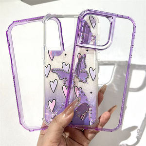 Fantastique 3 En 1 Funda Mignon papillon Brillant Diamant Antichoc Téléphone Cas pour HONR 400 5G - Product Image 5