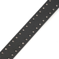 Ceinture JULUN Y2K à clous, ceinture pour femme avec boucle cœur ailé rouge, sangle à rivets style punk gothique, accessoire rétro pour la taille, pour jeans et robes