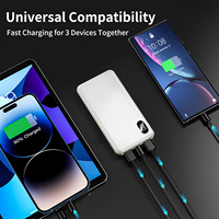 Banco de energía portátil Delgado al por mayor superventas de alta capacidad 10000mah-20000mAh Mini estación de carga rápida Powerbank muestra gratis