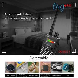 Greetwin G318 + GPS GSM cámara oculta escuchas telefónicas rastreador pluma Cámara Anti espía RF Detector - Product Image 5